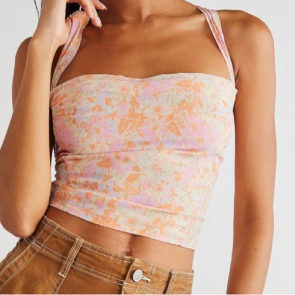Free People Endless Love floral tank Size M - Picture 1 of 5
